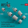 RESRSU480055U 1:48 ResKit Su-35 Flanker Parking Position Exhaust Nozzles (GWH kit)