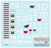 SRD35C1003 1:35 Star Decals - Republika Slovenija Teritoraina Obrambo - The 10 Day War 1991