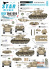 SRD35C1226 1:35 Star Decals - Israeli AFVs #9 Six Day War - M51 Super Sherman