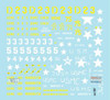 SRD35C1267 1:35 Star Decals - USMC M26/M26A1 Pershing Korean War 1950-53