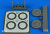 ARS4797 1:48 Aires I-16 Wheels & Paint Mask (ICM kit)