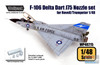 WPD48215 1:48 Wolfpack F-106 Delta Dart J57 Engine Nozzle Set (REV/TRP kit)