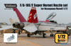 WPD72072 1:72 Wolfpack F-18E F-18F Super Hornet F414 Engine Nozzle Set (HAS/REV kit)