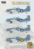 WPDDEC48001 1:48 Wolfpack Decal - F4F-4 Wildcat Part 1 'Carrier Based Wildcat in the Battlefield'