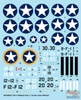 WPDDEC48001 1:48 Wolfpack Decal - F4F-4 Wildcat Part 1 'Carrier Based Wildcat in the Battlefield'