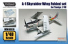 WPDWW48016 1:48 Wolfpack A-1 Skyraider Wing Folded Set (TAM kit)