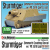 DEFDD35005 1:35 DEF Decal - Zimmerit Coating for Sturmtiger with PE Engine Grill Parts (TAM kit