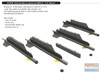 EDU672186 1:72 Eduard Brassin R-3S Missiles with Pylons for MiG-21 (EDU kit)