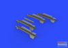 EDU672188 1:72 Eduard Brassin R-13M Missiles with Pylons for MiG-21 (EDU kit)