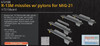 EDU672188 1:72 Eduard Brassin R-13M Missiles with Pylons for MiG-21 (EDU kit)