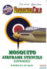 BARBC48166 1:48 BarracudaCals Mosquito Airframe Stencils Expanded