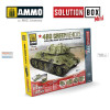 AMM7900 AMMO by Mig Solutions Box Mini - 4BO Green Vehicles Colors and Weathering System