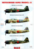 KAGKD48005 1:48 Kagero Decals - Mitsubishi A6M2 Model 21 Zero