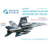 QTSQD48051 1:48 Quinta Studio Interior 3D Decal - F-18F Late Super Hornet EA-18G Growler (HAS kit)