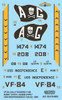 CAMMS32003 1:32 MilSpec Decals - F-4B Phantom II VF-84 Jolly Rogers USS Independence 1965