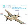 QTSQD32043 1:32 Quinta Studio Interior 3D Decal - Spitfire Mk.II (REV kit)