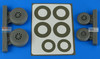 ARS4843 1:48 Aires A-26B A-26C B-26B B-26C Invader Late Wheels & Paint Mask Set (ICM kit)