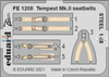 EDUFE1208 1:48 Eduard Color Zoom PE - Tempest Mk.II Seatbelts [STEEL] (EDU kit)
