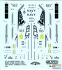 CAMMS72009 1:72 MilSpec Decals - F-14B Tomcat VF-143 Pukin' Dogs CVW-7 USS John F Kennedy 2001