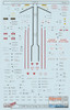 CAMP32012 1:32 CAM Pro Decals - F-100D Super Sabre Airframe Data Stencils