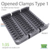 TRXTR35017 1:35 TRex - Opened Clamps Type 1 for WWW2 German Panzer