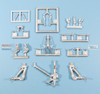 SAC48401 1:48 Scale Aircraft Conversions -F-18E F-18F Super Hornet EA-18G Growler Landing Gear (MNG kit)