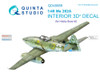 QTSQD48089 1:48 Quinta Studio Interior 3D Decal - Me262A (HBS kit)