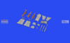 EDU648700 1:48 Eduard Brassin F-4B Phantom II Undercarriage Legs/Landing Gear [bronze] (TAM kit)