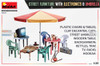 MIA35647 1:35 Miniart Street Furniture With Electronics & Umbrella