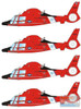 CARCD32018 1:35 Caracal Models Decals - US Coast Guard HH-65 Dolphin