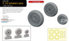 EDU648708 1:48 Eduard Brassin F-16 Falcon Late Wheels (TAM kit)