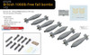 EDU672276 1:72 Eduard Brassin British 1000lb Free Fall Bomb Set