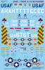 CARCD48046 1:48 Caracal Models Decals - USAF / VNAF A-1E Skyraider