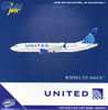 GEMGJ2049 1:400 Gemini Jets United Airlines Boeing 737 Max 8 Reg #N27251 (pre-painted/pre-built)