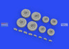 EDU648734 1:48 Eduard Brassin CH-47A Chinook Wheels (HBS kit)