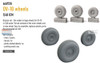 EDU648735 1:48 Eduard Brassin OV-10 Bronco Wheels (ICM kit)