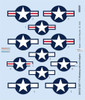 EDUD48102 1:48 Eduard Decals - F-6 Mustang National Insignia