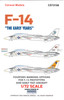 CARCD72106 1:72 Caracal Models Decals - F-14A Tomcat 'The Early Years'