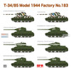 RFMRM5083 1:35 Rye Field Model T-34/85 Model 1944 Factory No.183