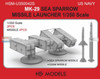 HSMU350042U 1:350 HS Models US Navy Mk.29 Sea Sparrow Missile Launcher