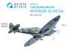 QTSQD48121 1:48 Quinta Studio Interior 3D Decal - Spitfire Mk.XVI (EDU kit)