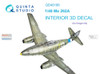 QTSQD48186 1:48 Quinta Studio Interior 3D Decal - Me262A (DRA kit)