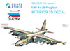 QTSQD48249 1:48 Quinta Studio Interior 3D Decal - Su-25 Frogfoot (ZVE kit)