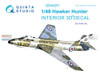 QTSQD48251 1:48 Quinta Studio Interior 3D Decal - Hawker Hunter (AFX kit)