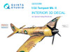 QTSQD32096 1:32 Quinta Studio Interior 3D Decal - Tempest Mk.II (SPH/REV kit)