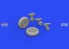 EDU648767 1:48 Eduard Brassin - F4F-3 Wildcat Early Wheels (EDU kit)