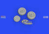 EDU648780 1:48 Eduard Brassin Print - Su-25 Frogfoot Wheels (ZVE kit)