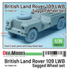 DEFDW35141 1:35 DEF Model British Land Rover 109 LWB Sagged Wheel Set (ITA Kit)