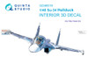 QTSQD48018 1:48 Quinta Studio Interior 3D Decal - Su-34 Fullback (KTH kit)