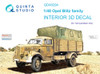 QTSQD48294 1:48 Quinta Studio Interior 3D Decal - Opel Blitz Family (TAM/ITA kit)